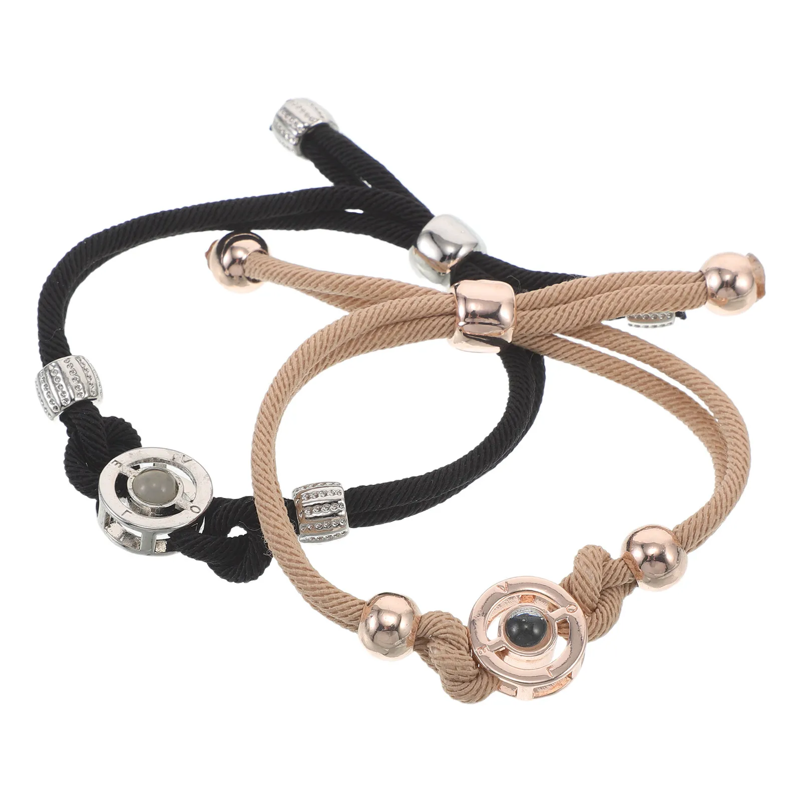 2Pcs Couples Bracelets Adjustable Projection Matching Bracelet Romantic Long Distance Relationship Gift for Girlfriend Boyfriend
2Pcs Couples Bracelets Adjustable Projection Matching Bracelet Romantic Long Distance Relationship Gift for Girlfriend Boyfriend