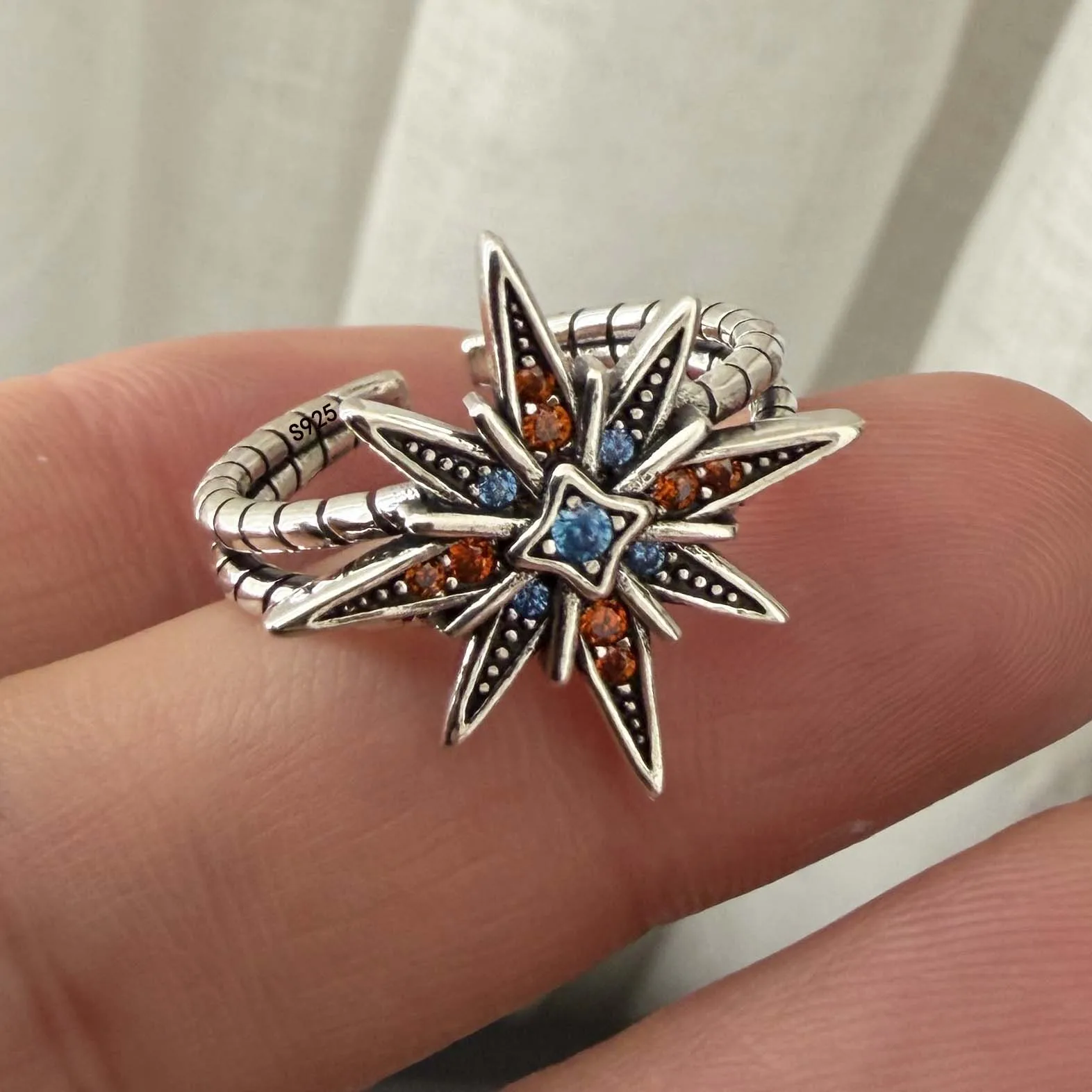 925 Sterling Silver Rings for Women Couple Minimalist Handmade Retro Zircon Star Ring Fine Jewelry Gift Prevent Allergy
925 Sterling Silver Rings for Women Couple Minimalist Handmade Retro Zircon Star Ring Fine Jewelry Gift Prevent Allergy
