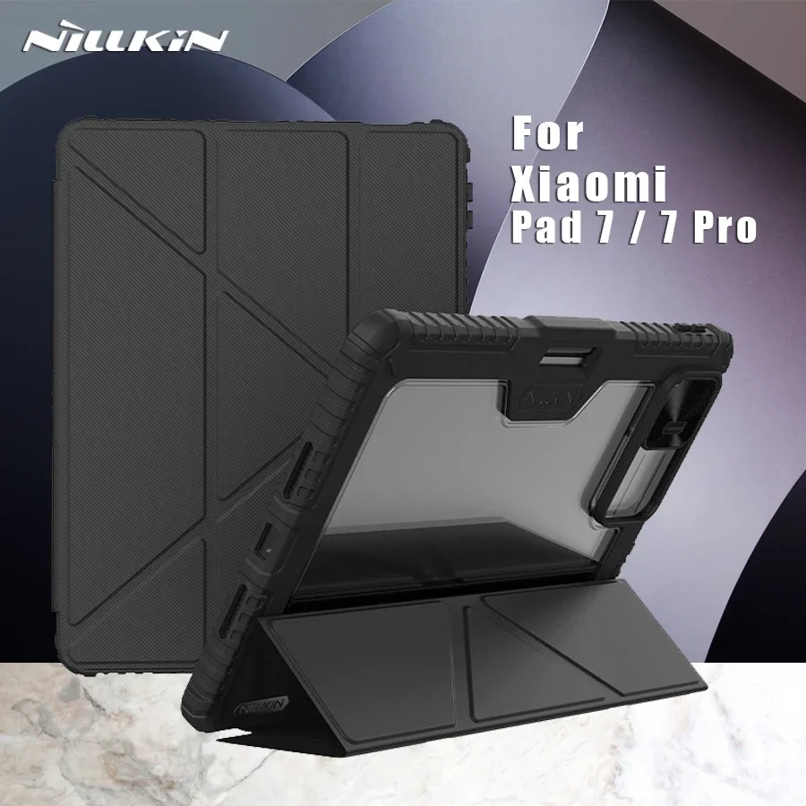 Чехол Nillkin для Xiaomi Mi Pad 7 Pro, защита камеры, бампер, флип-кожаный чехол Pro, задняя крышка для Xiaomi Pad 7
Чехол Nillkin для Xiaomi Mi Pad 7 Pro, защита камеры, бампер, флип-кожаный чехол Pro, задняя крышка для Xiaomi Pad 7