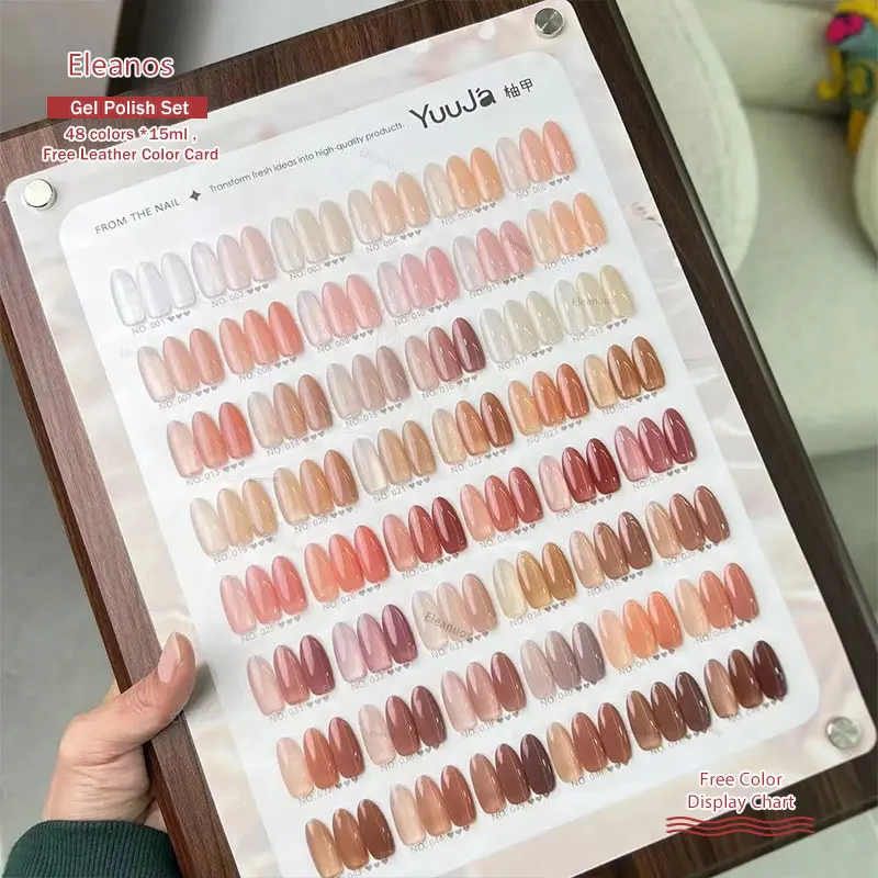 YUUJA High Quality 48 Colors Transparent Nail Gel Set Nail Salon 2025 New Fashion Hot Sale Non-Eoxic Nude Uv Gel Nail Art kit
YUUJA High Quality 48 Colors Transparent Nail Gel Set Nail Salon 2025 New Fashion Hot Sale Non-Eoxic Nude Uv Gel Nail Art kit