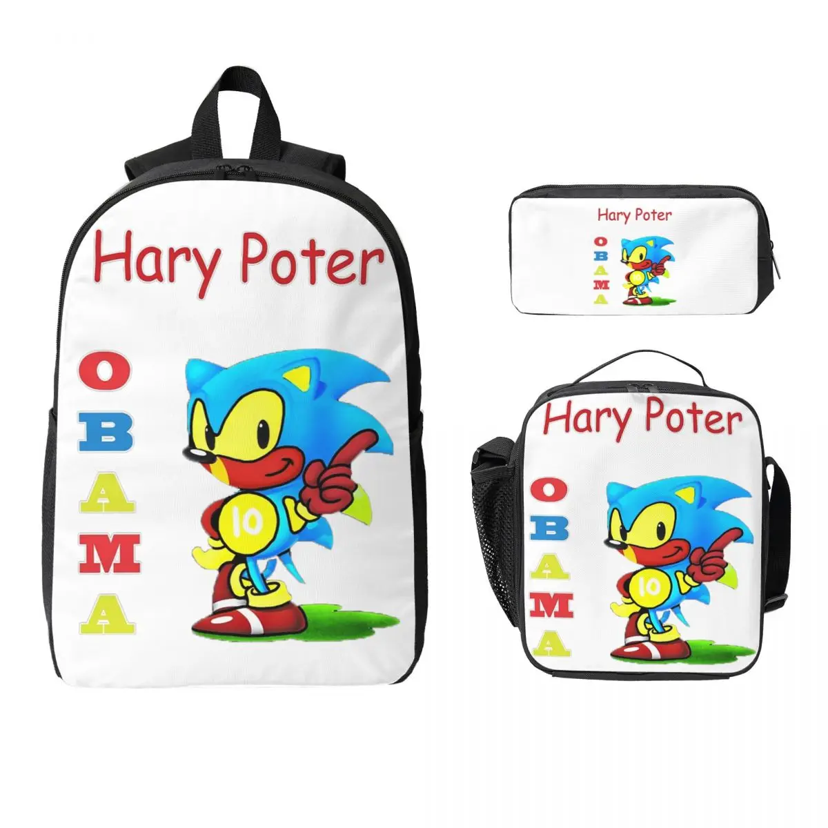 Obama Backpack Backpack Student Boys Girls BookBag School Bag Computer Shoulder Bags 3ps Insulated Lunch Bag Pencil Case
Obama Backpack Backpack Student Boys Girls BookBag School Bag Computer Shoulder Bags 3ps Insulated Lunch Bag Pencil Case