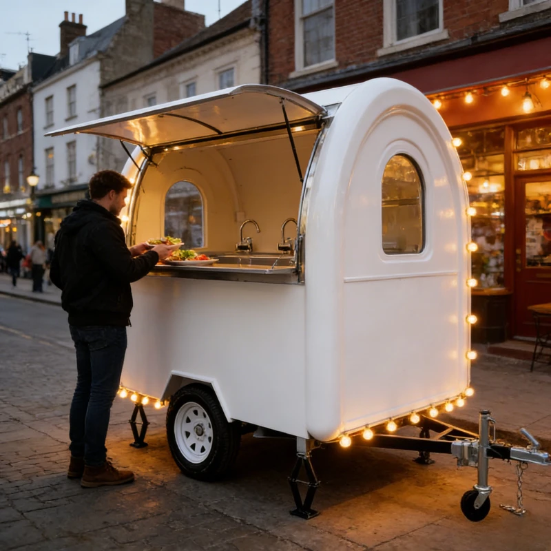 Square Shape Food Trailer with Ample Space for Equipment and Storage Commercial Mobile Catering Cart
Square Shape Food Trailer with Ample Space for Equipment and Storage Commercial Mobile Catering Cart