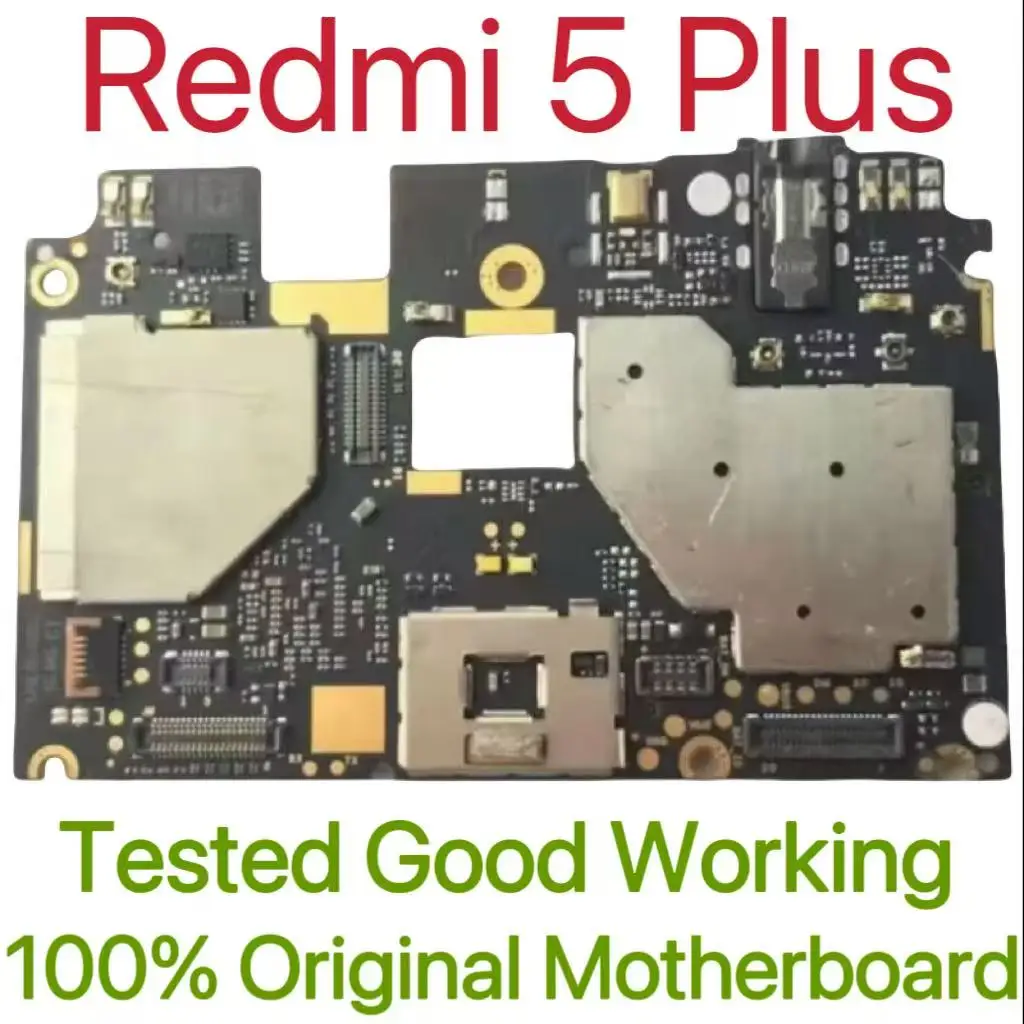 Global Version Original Unlocked Motherboard for Redmi 5 Plus Tested Circuit Plate Main Logic Board for Redmi 5 Plus
Global Version Original Unlocked Motherboard for Redmi 5 Plus Tested Circuit Plate Main Logic Board for Redmi 5 Plus