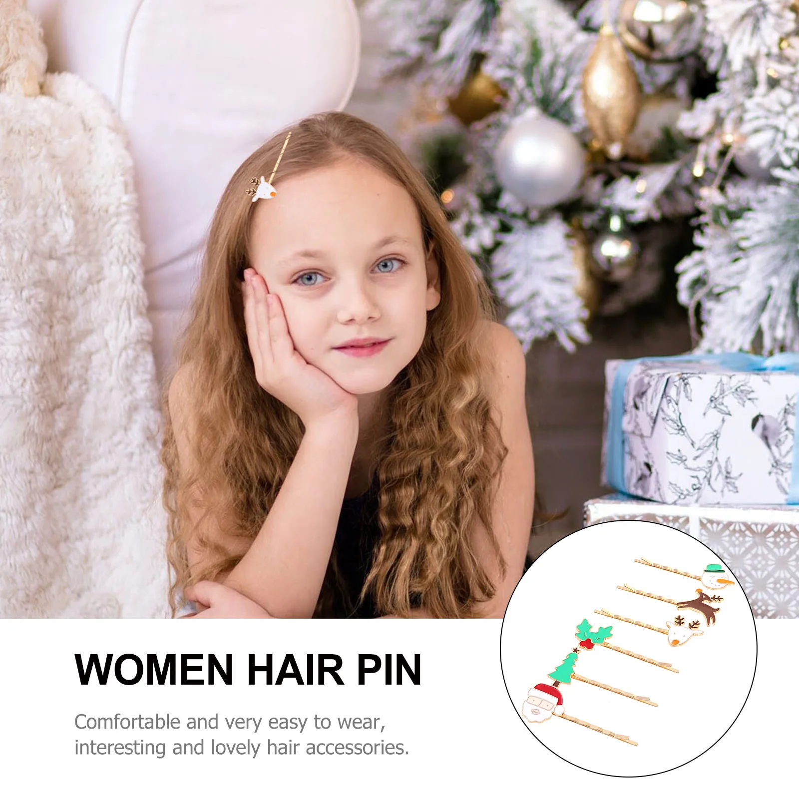 6pcs Christmas Alloy Hairpins Kids Festive Party Decorative Hair Clips Xmas Accessories Barrettes For Children Stage Performance
6pcs Christmas Alloy Hairpins Kids Festive Party Decorative Hair Clips Xmas Accessories Barrettes For Children Stage Performance