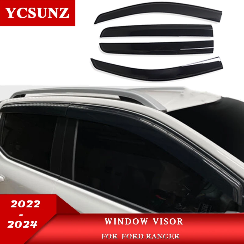 Window Visor For Ford Ranger Wildtrak T9 2022 2023 XLS XL XLT raptor Side Wind Deflectors Double cab Car Accessories
Window Visor For Ford Ranger Wildtrak T9 2022 2023 XLS XL XLT raptor Side Wind Deflectors Double cab Car Accessories