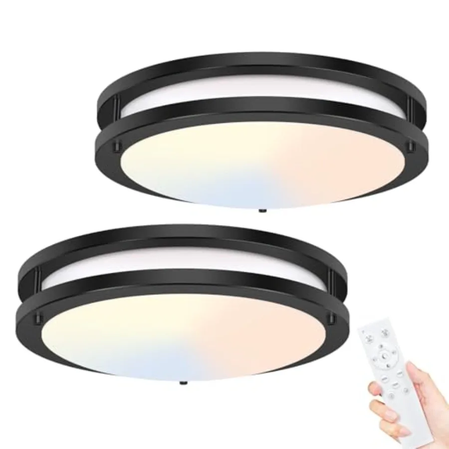 2Pack Flush Mount LED Ceiling Light with Remote Dimmableand 3000K-6500K Adjustable Ceiling Light Fixture Timer Night Light 13 i
2Pack Flush Mount LED Ceiling Light with Remote Dimmableand 3000K-6500K Adjustable Ceiling Light Fixture Timer Night Light 13 i