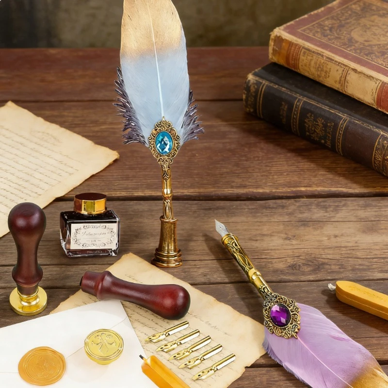 Набор из 10 металлических перьевых ручек для подписи, с гладким письмом, для иллюстраций в блокнотах, свадебных приглашений, праздничных подарков
Набор из 10 металлических перьевых ручек для подписи, с гладким письмом, для иллюстраций в блокнотах, свадебных приглашений, праздничных подарков