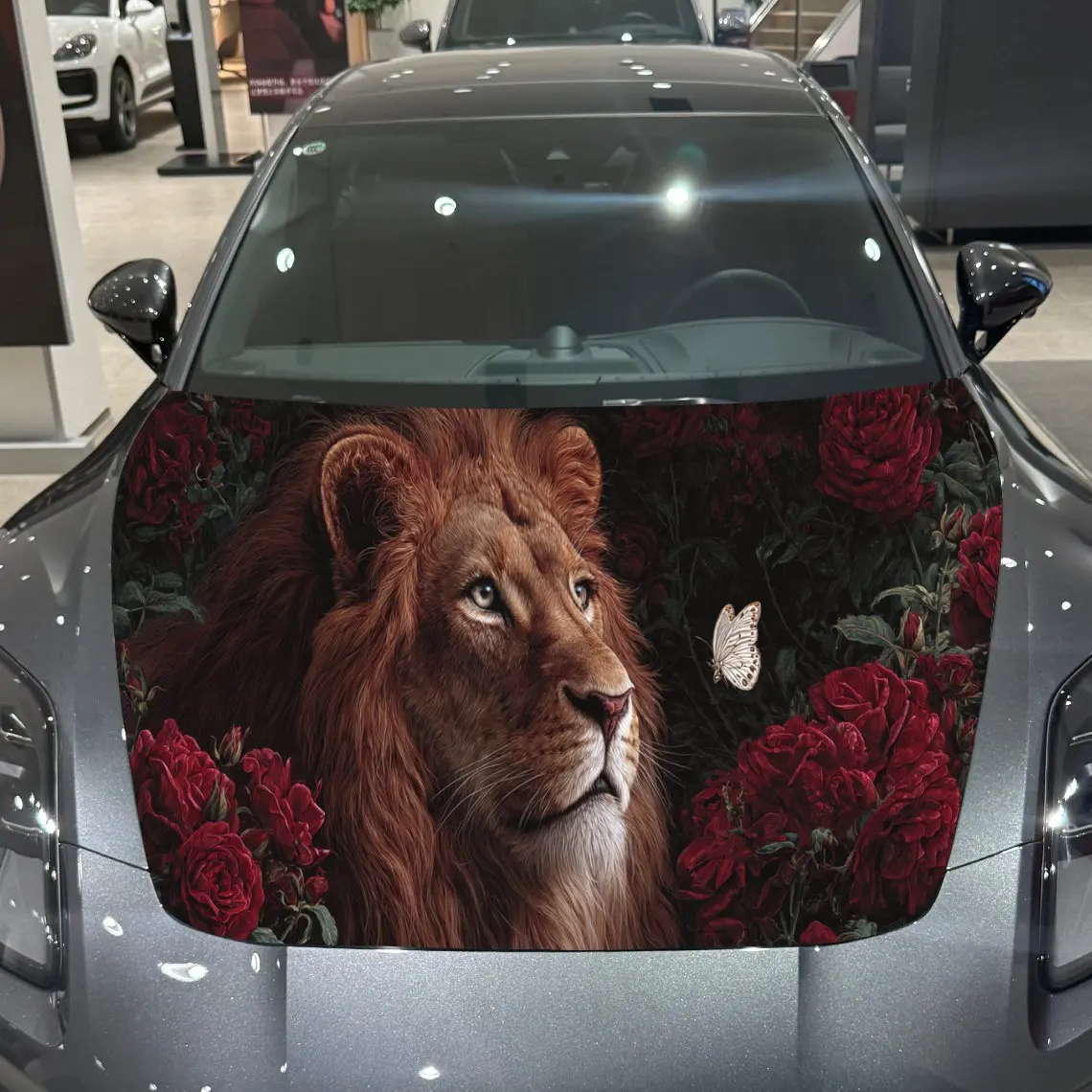 Red Rose Themed Wildlife Lion Auto Cover Sticker, Waterproof and Self-adhesive Auto Hood Decal, Auto Vinyl Wraps, Cool Car Exter
Red Rose Themed Wildlife Lion Auto Cover Sticker, Waterproof and Self-adhesive Auto Hood Decal, Auto Vinyl Wraps, Cool Car Exter