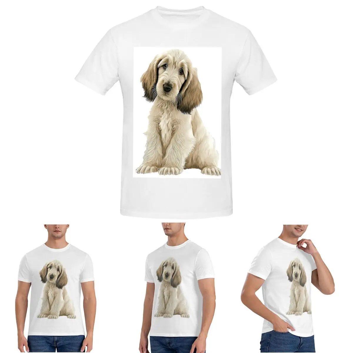 Мужская футболка с рисунком афганской собаки-хаунда, щенка, хлопковые футболки больших размеров, мужские футболки с коротким вырезом, летняя одежда, топы S-6XL
Мужская футболка с рисунком афганской собаки-хаунда, щенка, хлопковые футболки больших размеров, мужские футболки с коротким вырезом, летняя одежда, топы S-6XL