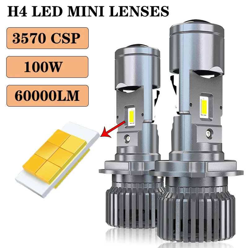 H4 LED Mini Lenses 100W 60000LM Car Headlight Bulbs Bi-LED Lens Projector H4 Mini Projector Lens 6000K Headlight projector
H4 LED Mini Lenses 100W 60000LM Car Headlight Bulbs Bi-LED Lens Projector H4 Mini Projector Lens 6000K Headlight projector