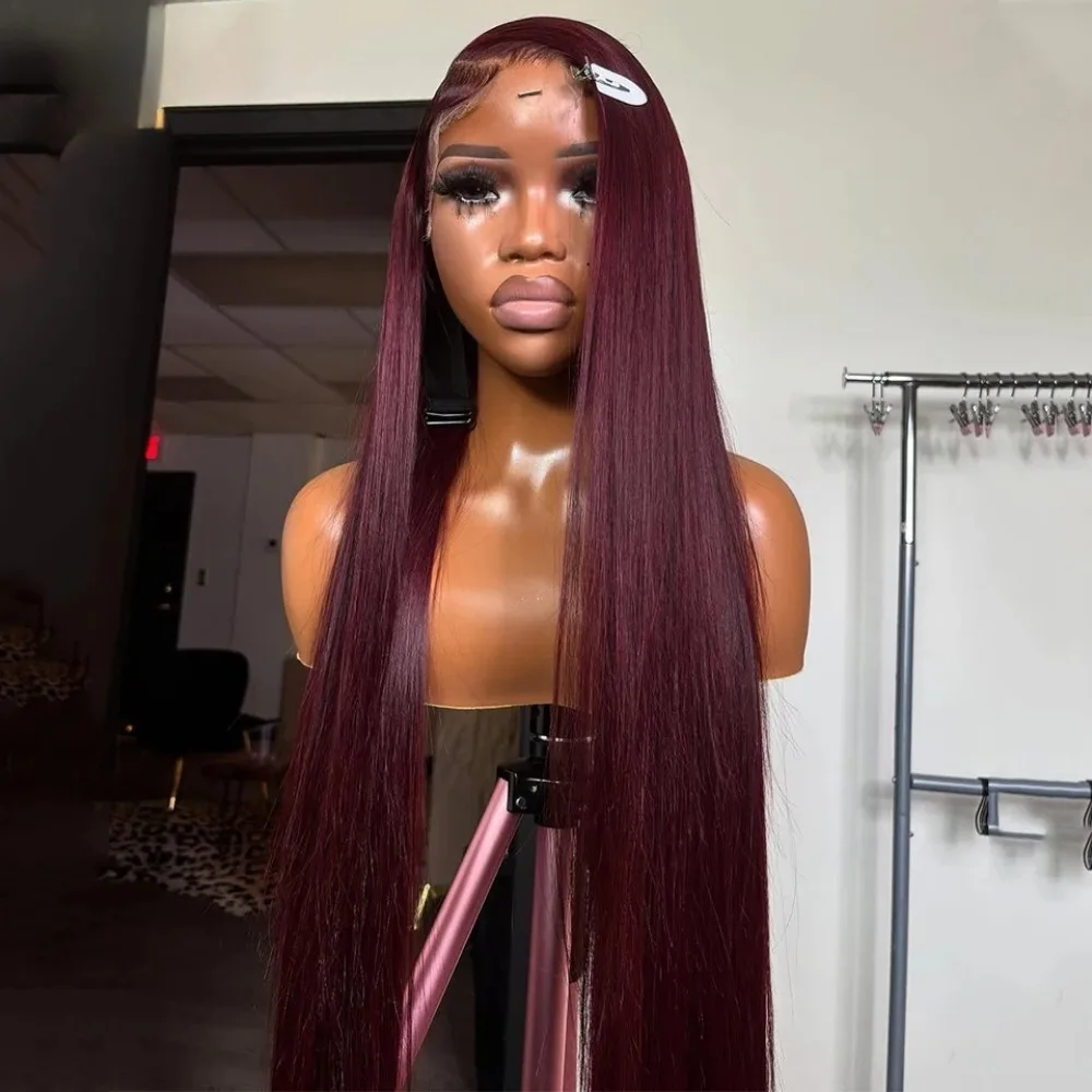 Burgundy Red Straight Wigs Ready to Wear Glueless Pre Plucked 13x4 HD Lace 99j Wigs 26 Inch For Women Suitable For Everyday Wear
Burgundy Red Straight Wigs Ready to Wear Glueless Pre Plucked 13x4 HD Lace 99j Wigs 26 Inch For Women Suitable For Everyday Wear
