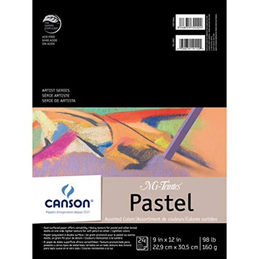 Mi-Teintes Pastels Paper Pad 9"X12", Assorted Colors 24 Sheets
Mi-Teintes Pastels Paper Pad 9"X12", Assorted Colors 24 Sheets