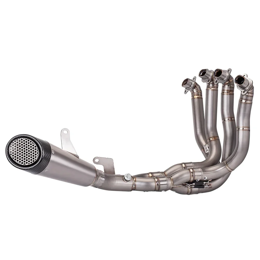 S T For NINJA H2 SX SE 2017-2020 Full System Exhaust Pipe Quality Titanium Alloy Lossless Installation Exhaust Link Pipe
S T For NINJA H2 SX SE 2017-2020 Full System Exhaust Pipe Quality Titanium Alloy Lossless Installation Exhaust Link Pipe