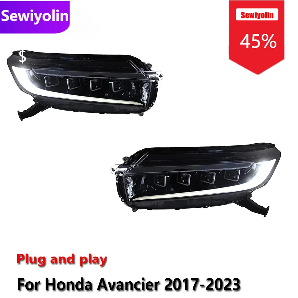Car DRL LED Headlight Assemblies For HONDA Avancier 2017-2023 Fog DRL Brake Turn Signal Lamp Plug And Play
Car DRL LED Headlight Assemblies For HONDA Avancier 2017-2023 Fog DRL Brake Turn Signal Lamp Plug And Play