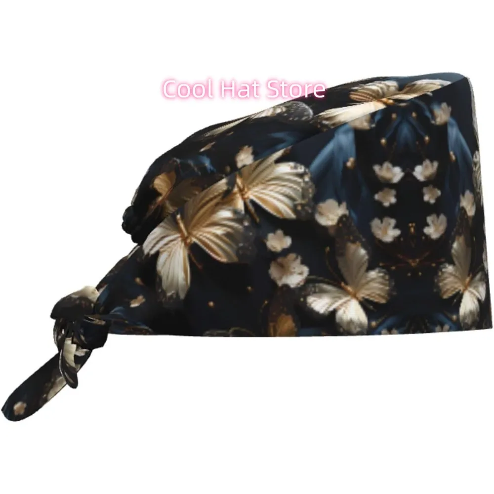 Cleaning Working Cap Gold White Butterflies Black Prints Chef Hat for Women & Men, Adjustable, Breathable
Cleaning Working Cap Gold White Butterflies Black Prints Chef Hat for Women & Men, Adjustable, Breathable