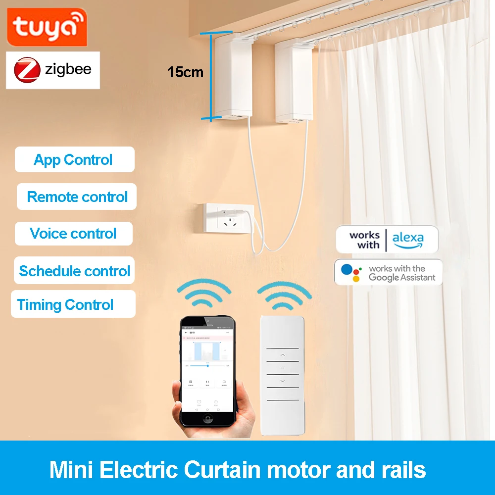 Умный мини-мотор для штор Tuya Zigbee 15 см, привод для умного дома, электрический карниз, система для штор, поддержка Google Assistant
Умный мини-мотор для штор Tuya Zigbee 15 см, привод для умного дома, электрический карниз, система для штор, поддержка Google Assistant