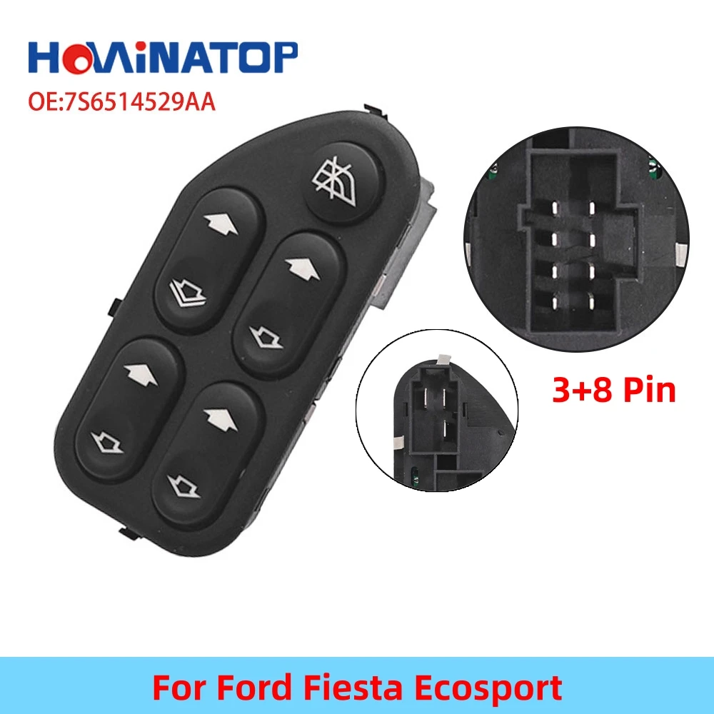 HOWINATOP 7S6514529AA 4L5514529AA 256514529CB 3+8 Pin Master Power Window Control Switch For Ford High Quality OEM Replacement
HOWINATOP 7S6514529AA 4L5514529AA 256514529CB 3+8 Pin Master Power Window Control Switch For Ford High Quality OEM Replacement