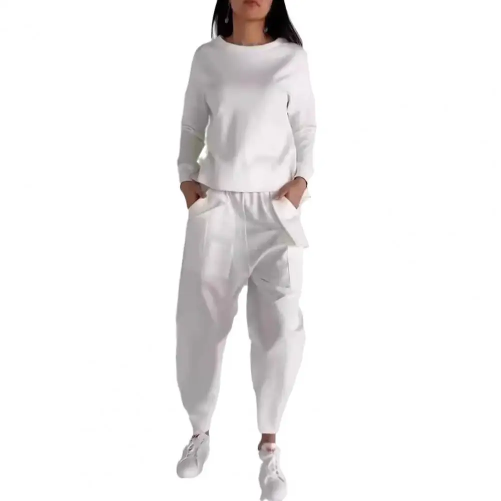 Simple Women's White Suits Spring Fashion Long sleeve Loose Blouse Wide Leg Pants Two Piece Set For Women Casual Outfits
Simple Women's White Suits Spring Fashion Long sleeve Loose Blouse Wide Leg Pants Two Piece Set For Women Casual Outfits
