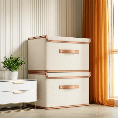 Wardrobe Storage Box Underwear Clothes Storage Box With Lid For Household Use Wardrobe Underwear Storage Box Organizing Boxed Clothes Blankets Storage Basket