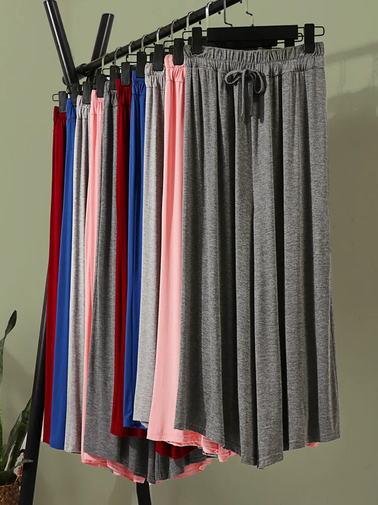 High Waist Wide Leg Pants Women's Modal Casual Pants Spring Summer Large Size Drapey Nine Points Outwear Slimming Thin Style ...
High Waist Wide Leg Pants Women's Modal Casual Pants Spring Summer Large Size Drapey Nine Points Outwear Slimming Thin Style ...