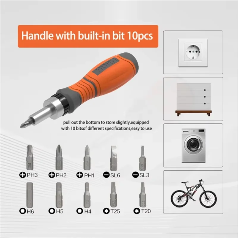 【Price-Drop!】11 In 1 Ratchet Screwdriver Screwdriver Head Multi Angle Corner Capable Multifunctional Screwdriver Tool
【Price-Drop!】11 In 1 Ratchet Screwdriver Screwdriver Head Multi Angle Corner Capable Multifunctional Screwdriver Tool