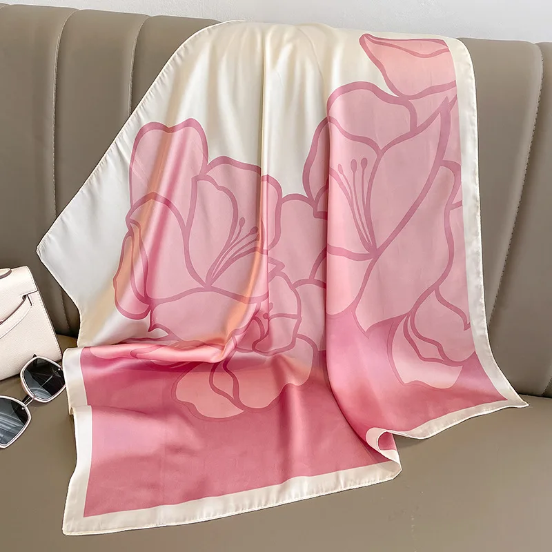 Elegance Pink Silk Feeling Square Scarf Women Print Satin Neckerchief Spring Hair Band Foulard Bandana Echarpe Tie Shawl Wraps
Elegance Pink Silk Feeling Square Scarf Women Print Satin Neckerchief Spring Hair Band Foulard Bandana Echarpe Tie Shawl Wraps