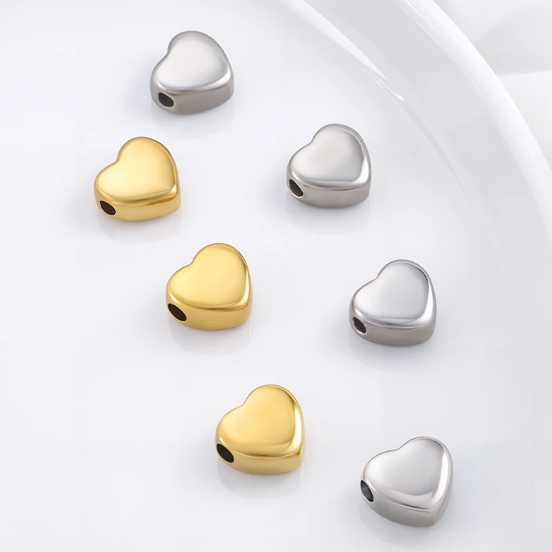 5Pcs Stainless Steel Charms Heart Spacer Beads for Bracelet Necklace Earrings Making DIY Jewelry Accessories Findings
5Pcs Stainless Steel Charms Heart Spacer Beads for Bracelet Necklace Earrings Making DIY Jewelry Accessories Findings