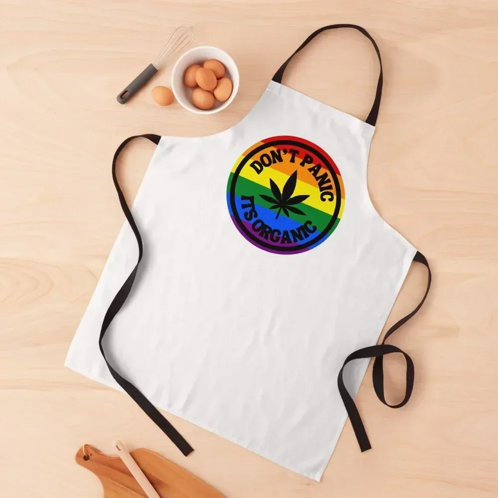 Don't Panic Its Organic Apron Barista with personal logo Kitchen Women Apron
Don't Panic Its Organic Apron Barista with personal logo Kitchen Women Apron