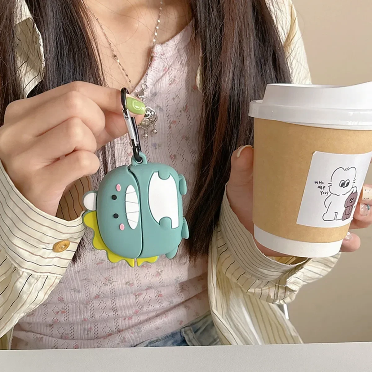 New Headphone Case for Samsung Galaxy Buds 3/Galaxy Buds 3 Pro,Cute Cartoon Dinosaur Design Silicone Ear Buds case with Hook
New Headphone Case for Samsung Galaxy Buds 3/Galaxy Buds 3 Pro,Cute Cartoon Dinosaur Design Silicone Ear Buds case with Hook