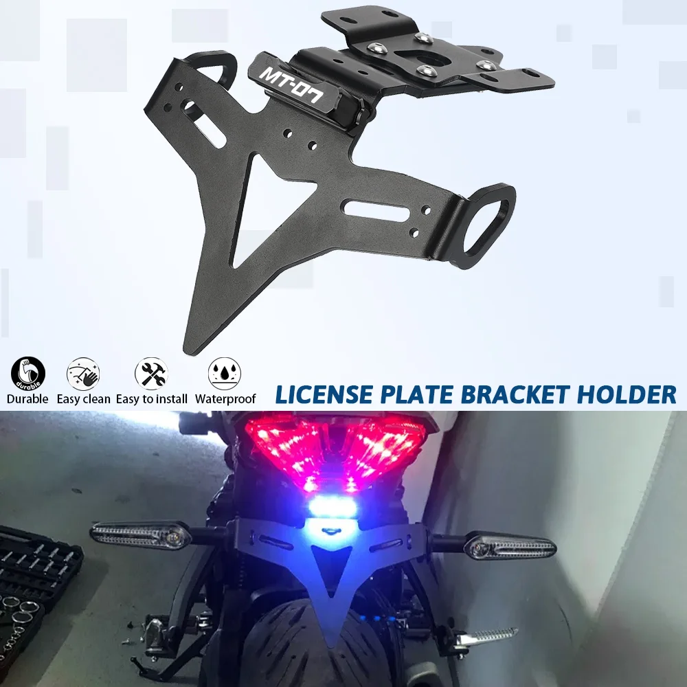 For Yamaha MT-07 MT FZ 07 MT07 Fender Eliminator Registration Bracket 2013-2022 2023 2021 2019 Motorcycles License Plate Holder
For Yamaha MT-07 MT FZ 07 MT07 Fender Eliminator Registration Bracket 2013-2022 2023 2021 2019 Motorcycles License Plate Holder