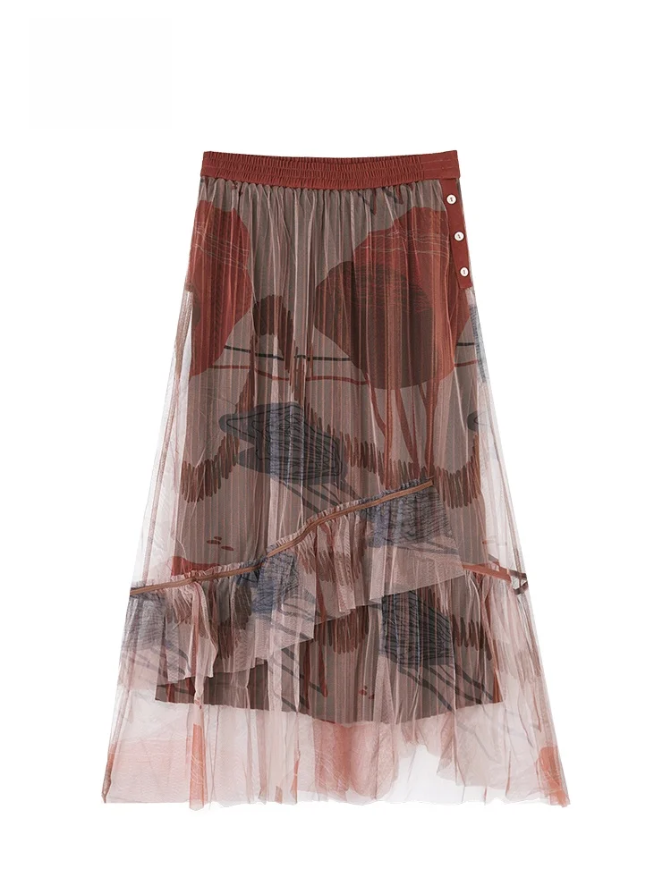 GOFAR High Waist A-Line Midi Skirt with Printed Me f-length Casual Sle for Ladies Polyester Fiber Loose Fit
GOFAR High Waist A-Line Midi Skirt with Printed Me f-length Casual Sle for Ladies Polyester Fiber Loose Fit