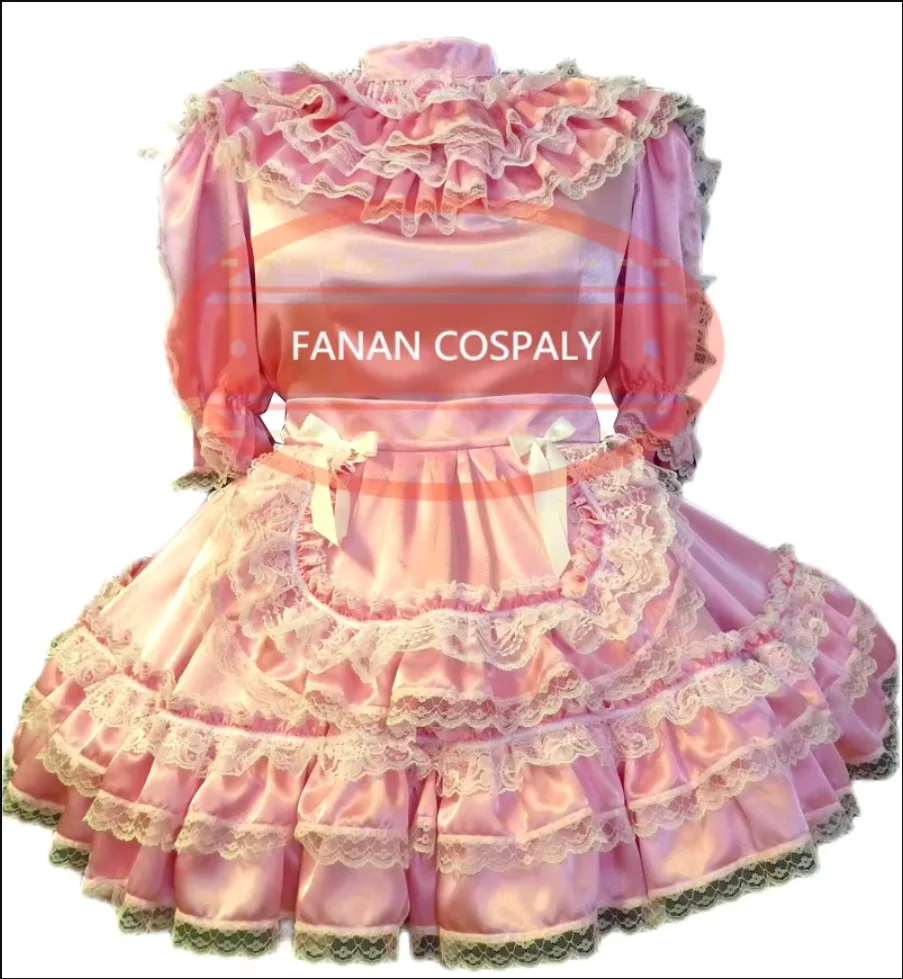 Fashion Pink Satin Dress Adult Sexy Cross Dress Sissy Dance Role Play Maid Lockable Custom Multi-color
Fashion Pink Satin Dress Adult Sexy Cross Dress Sissy Dance Role Play Maid Lockable Custom Multi-color