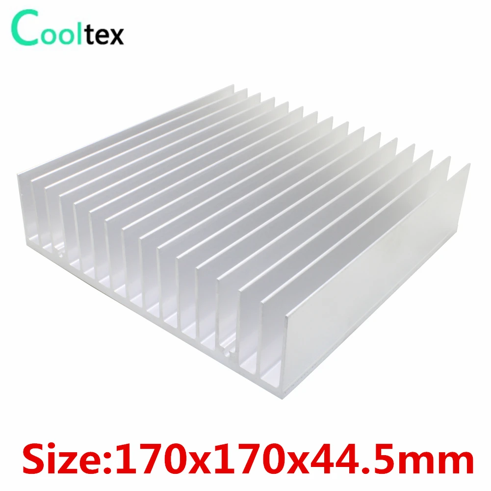 Aluminum Heatsink 170x170x44.5mm Heat Sink Large Radiator for LED Electronic Chip LCD integrated circuit Cooler Cooling
Aluminum Heatsink 170x170x44.5mm Heat Sink Large Radiator for LED Electronic Chip LCD integrated circuit Cooler Cooling