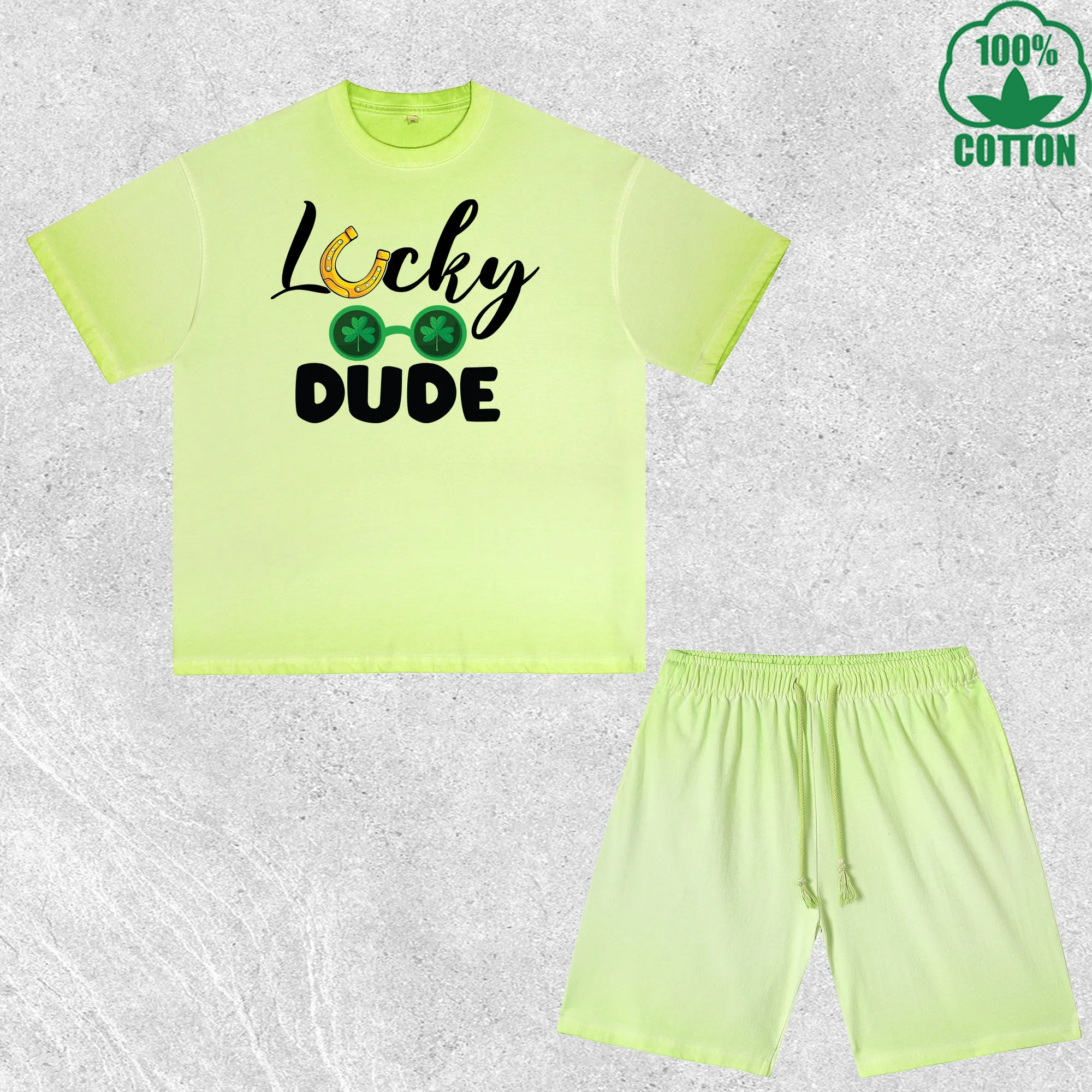 Комплект из футболки и шорт Saint Patricku Dude с принтом, эффектом потертости, разноцветный, свободный крой, модный, 100% хлопок, выгодный набор
Комплект из футболки и шорт Saint Patricku Dude с принтом, эффектом потертости, разноцветный, свободный крой, модный, 100% хлопок, выгодный набор