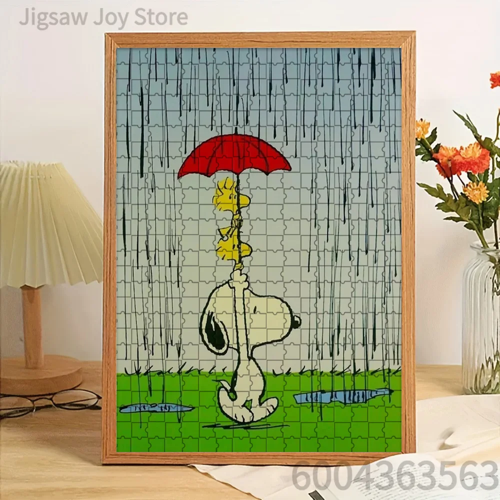 Paper Jigsaw Puzzle Snoopy & Woodstock Sharing Red Umbrella in Rain Artwork Brain Teaser
Paper Jigsaw Puzzle Snoopy & Woodstock Sharing Red Umbrella in Rain Artwork Brain Teaser