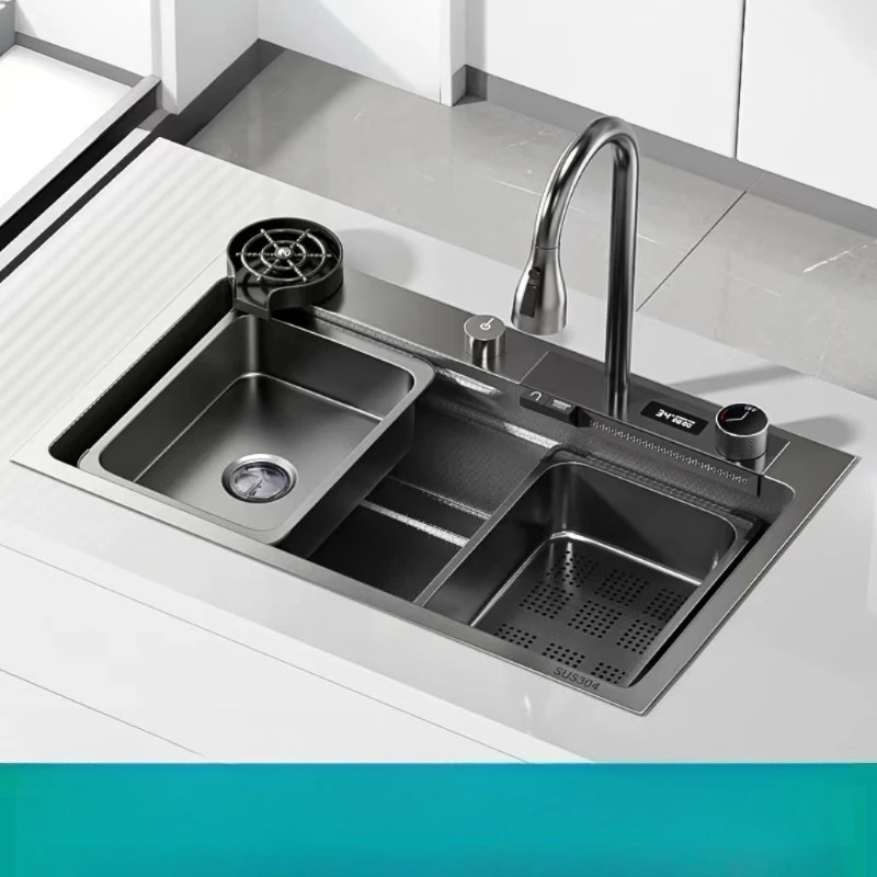 Rainy Big Basin 304 Stainless Steel Kitchen Sink Thoroughly Durable Multi Purpose Dishwash Wash Basin Sink Kitchen Items
Rainy Big Basin 304 Stainless Steel Kitchen Sink Thoroughly Durable Multi Purpose Dishwash Wash Basin Sink Kitchen Items