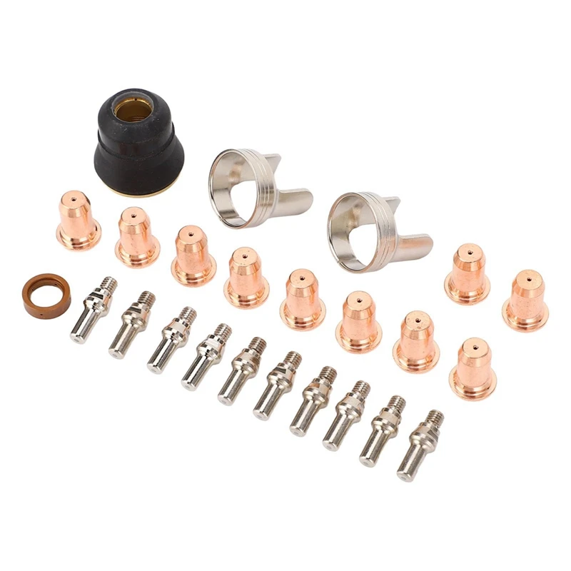 Y51A-24 Piece Plasma Cutter Nozzle Kit, Plasma Cutting Torch Tip Electrode For CUT 65DS Plasma Cutter
Y51A-24 Piece Plasma Cutter Nozzle Kit, Plasma Cutting Torch Tip Electrode For CUT 65DS Plasma Cutter