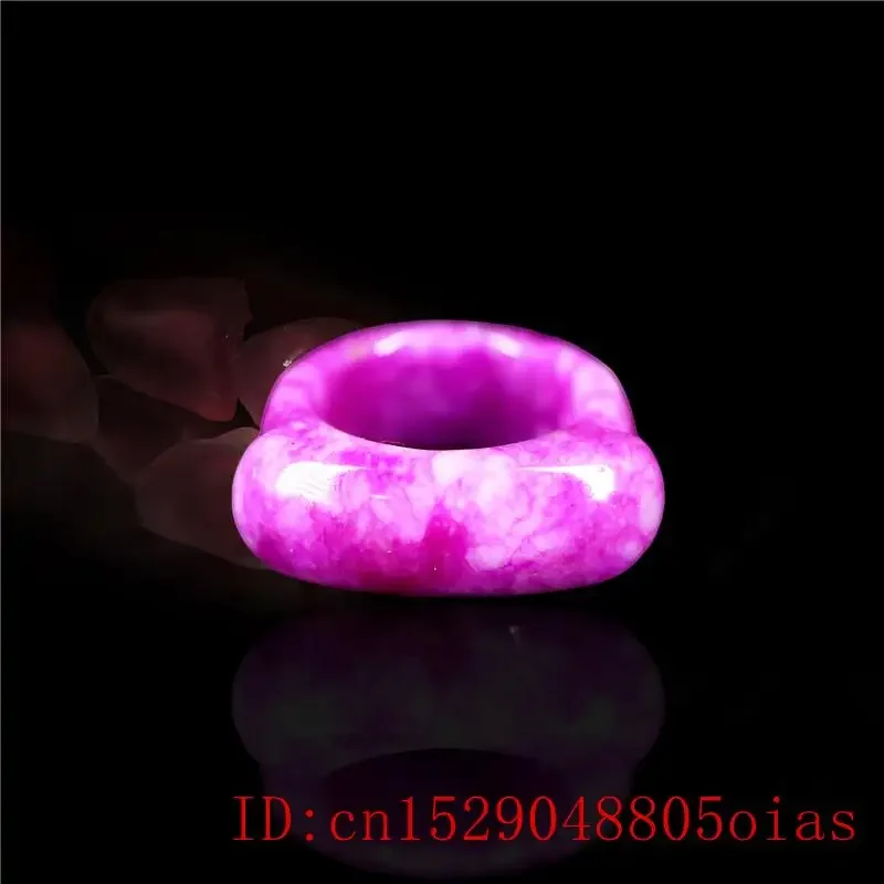 Purple Jade Stone Ring Natural Carved Charm Fashion Jewelry Amulet Chinese Gifts Crafts Jadeite
Purple Jade Stone Ring Natural Carved Charm Fashion Jewelry Amulet Chinese Gifts Crafts Jadeite