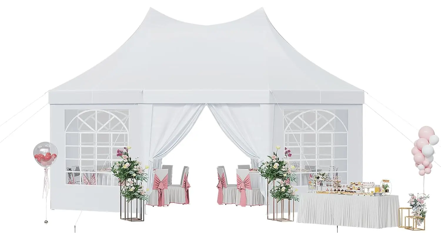 15x20FT Hexagon Party Tent Heavy Duty Waterproof UV-Resistant Outdoor Wedding Commercial Patio Backyard, Customized
15x20FT Hexagon Party Tent Heavy Duty Waterproof UV-Resistant Outdoor Wedding Commercial Patio Backyard, Customized