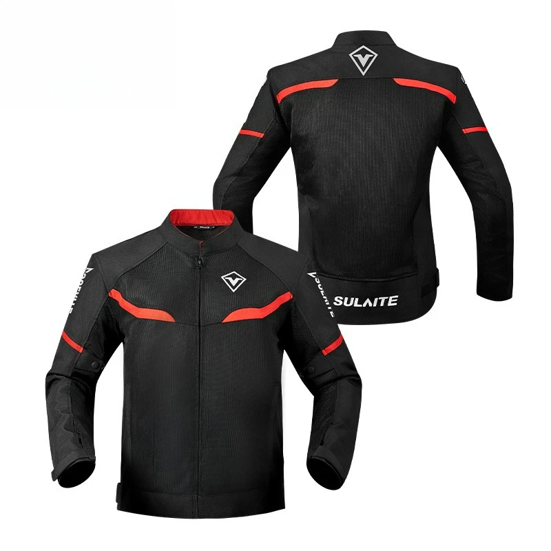 Motorcycle Riding Racing Suit Summer Double-layer Breathable Shock-absorbing Anti Drop Anti FrictionWaterproof&Reflective Design
