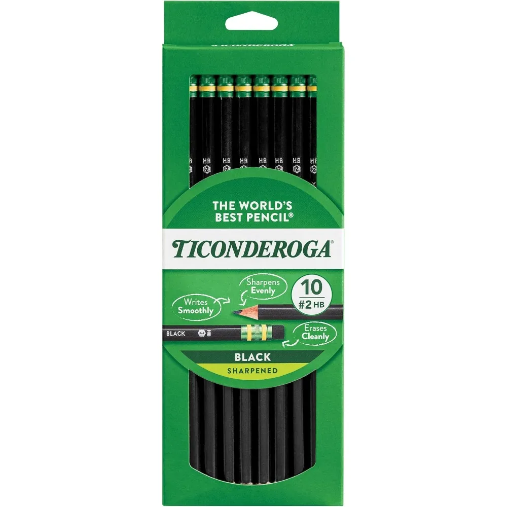 Pre-Sharpened Wood Cased Pencils 2 HB Soft Black Graphite Writing Drawing Sketching Art Supplies 10 Count Pack Bulk
Pre-Sharpened Wood Cased Pencils 2 HB Soft Black Graphite Writing Drawing Sketching Art Supplies 10 Count Pack Bulk