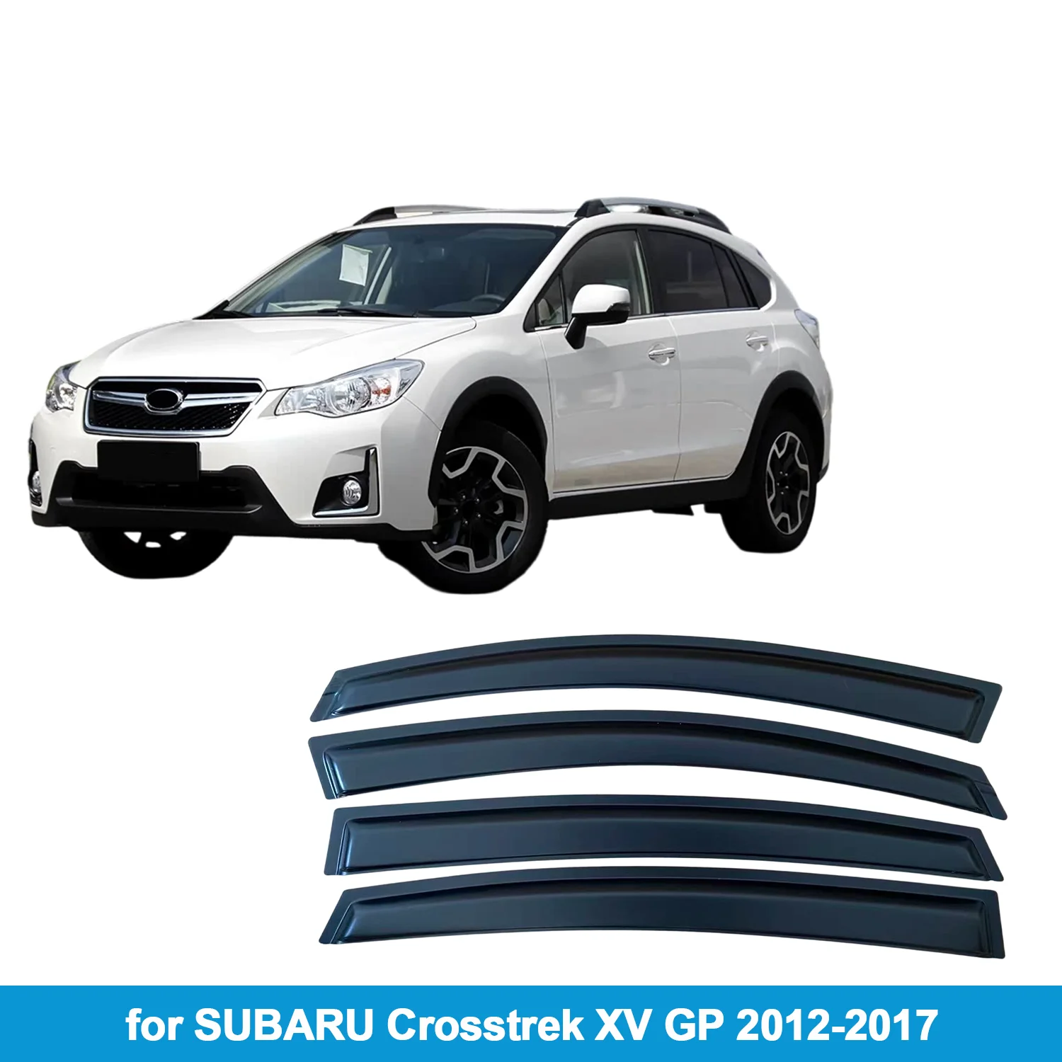 Window Visor for SUBARU Crosstrek XV GP 2012-2017 Rain Guard Side Vent Deflector Weathershield Outside-Mount Tape On
Window Visor for SUBARU Crosstrek XV GP 2012-2017 Rain Guard Side Vent Deflector Weathershield Outside-Mount Tape On