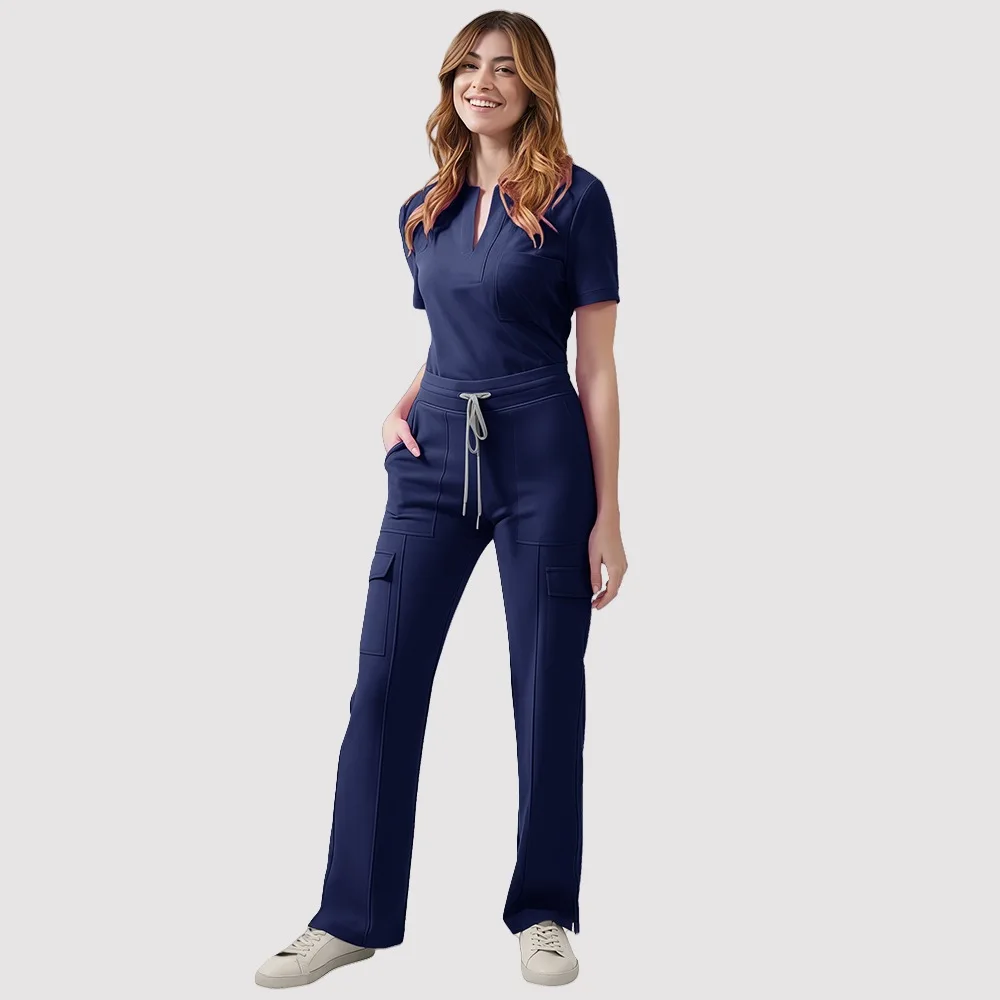 Hospital Doctors Nurses Clinics Pet Hospitals Men's Women's V-neck Casual Wear Work Clothes Moisture Wicking and Sweat Wicking
Hospital Doctors Nurses Clinics Pet Hospitals Men's Women's V-neck Casual Wear Work Clothes Moisture Wicking and Sweat Wicking