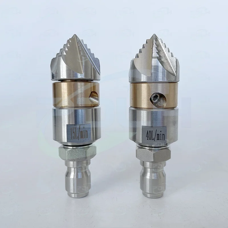 300bar 15L Pipe Cleaning Dirt Blaster Sewage Jetting Cleaning Mouse Nozzle 3/8" M22 High Pressure Rotating Cutting Roots Nozzle
300bar 15L Pipe Cleaning Dirt Blaster Sewage Jetting Cleaning Mouse Nozzle 3/8" M22 High Pressure Rotating Cutting Roots Nozzle