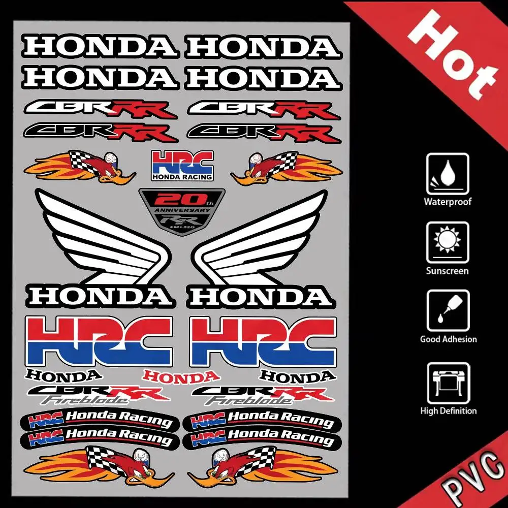 FOR HONDA Fashion Universal Scratch Resist Reflective Waterproof Stickers For Auto Motorcycle Helmet Mug Refrigerator
FOR HONDA Fashion Universal Scratch Resist Reflective Waterproof Stickers For Auto Motorcycle Helmet Mug Refrigerator