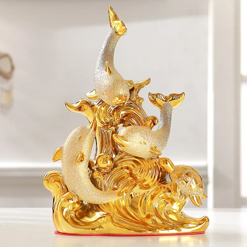 Modern Ceramics Dolphin Statue Ornaments Crafts Accessories Living Room TV Cabinet Desktop Decorations Give Gifts Home Decor
Modern Ceramics Dolphin Statue Ornaments Crafts Accessories Living Room TV Cabinet Desktop Decorations Give Gifts Home Decor