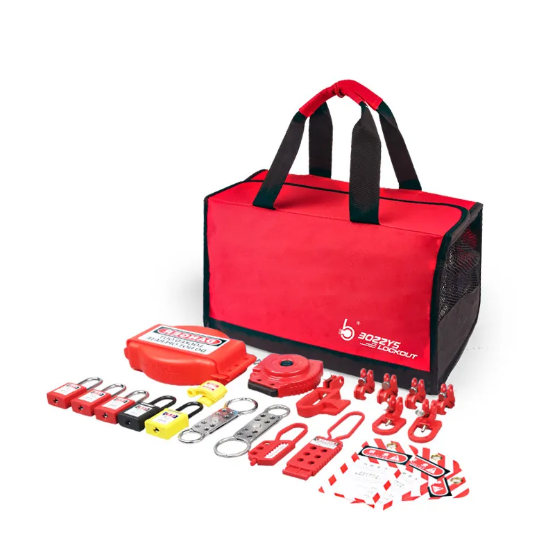 Filled Safety Lock-out Kit Combination Bag For Electrical Lock-out With Zenex Safety Padlocks
Filled Safety Lock-out Kit Combination Bag For Electrical Lock-out With Zenex Safety Padlocks