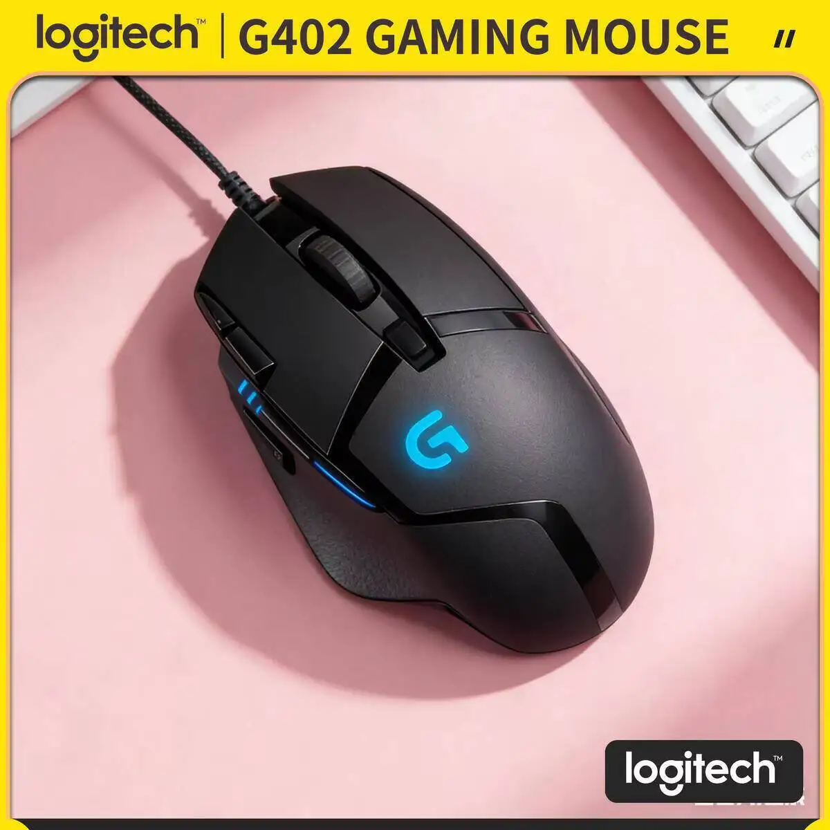 Logitech -G402 Wired Gaming Mouse 500 IPS Tracking 8 Programmable Buttons 4000 DPI 1ms Response Anti-Slip Gamers Mouse
Logitech -G402 Wired Gaming Mouse 500 IPS Tracking 8 Programmable Buttons 4000 DPI 1ms Response Anti-Slip Gamers Mouse