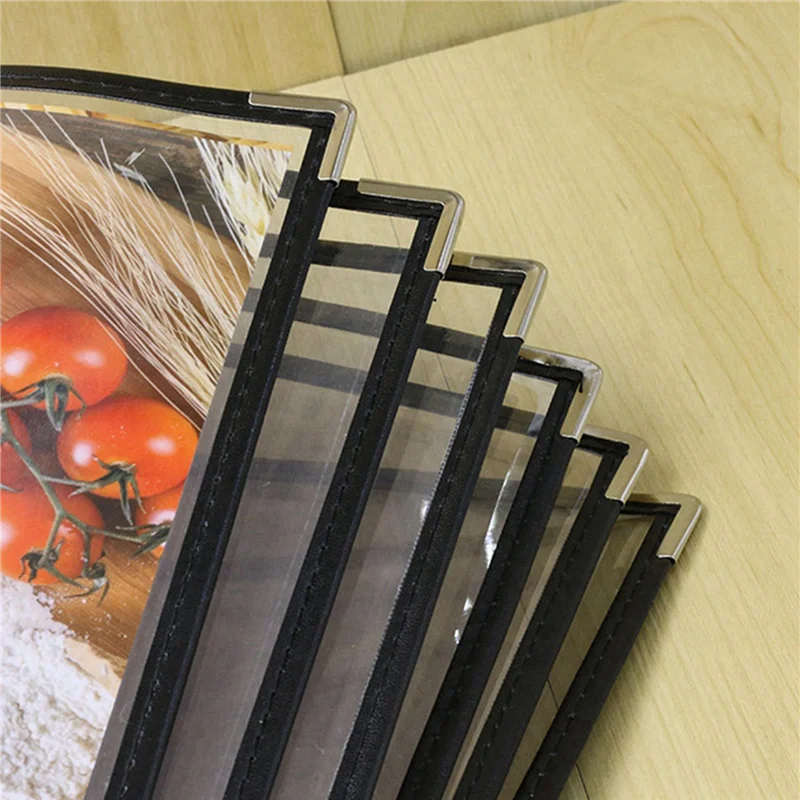 AB35-3X Transparent Restaurant Menu Covers For A4 Size Book Style Cafe Bar 10 Pages 20 View
AB35-3X Transparent Restaurant Menu Covers For A4 Size Book Style Cafe Bar 10 Pages 20 View