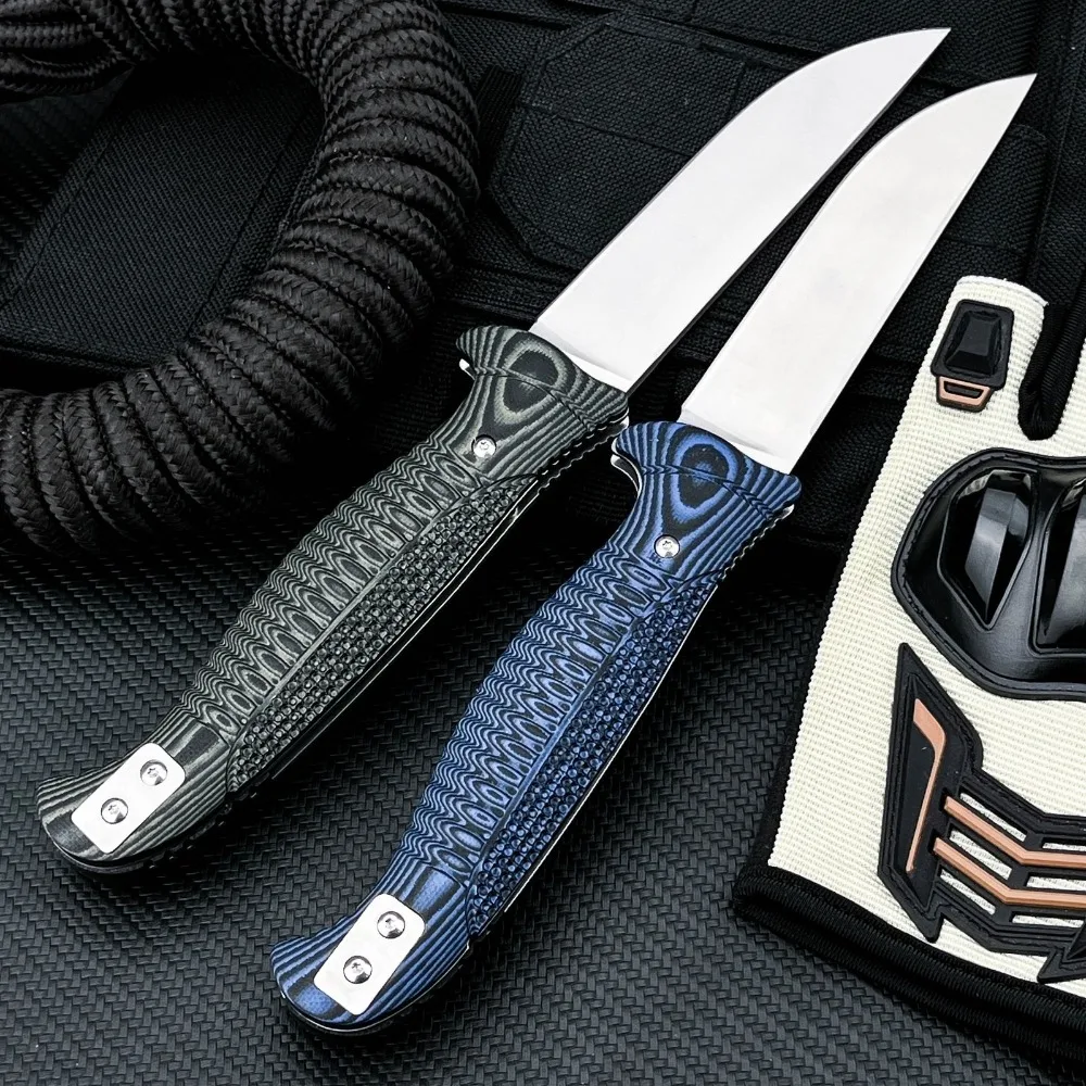 New Style Pocket Folding Knife with Clip Daily Use Tool D2 Blade G10 Handle Outdoor Survival Knives Portable Fruit Knives
New Style Pocket Folding Knife with Clip Daily Use Tool D2 Blade G10 Handle Outdoor Survival Knives Portable Fruit Knives